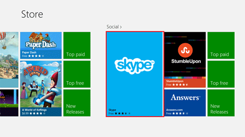 Windows Store, Social Category